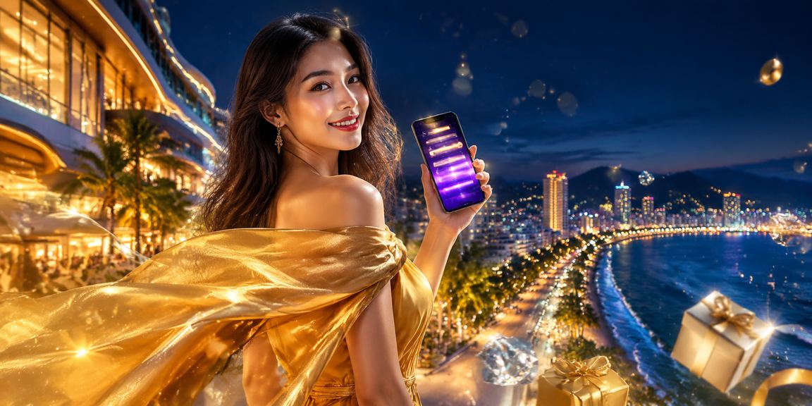 Người chơi tại Quy Nhơn sử dụng điện thoại để đặt cược casino và thể thao bên bờ biển